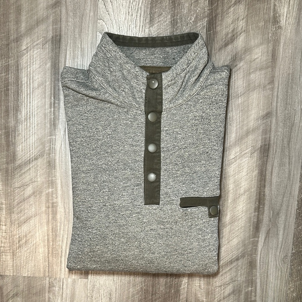 Untuckit Parkson Quarter Button Mock Pullover - L… - image 1